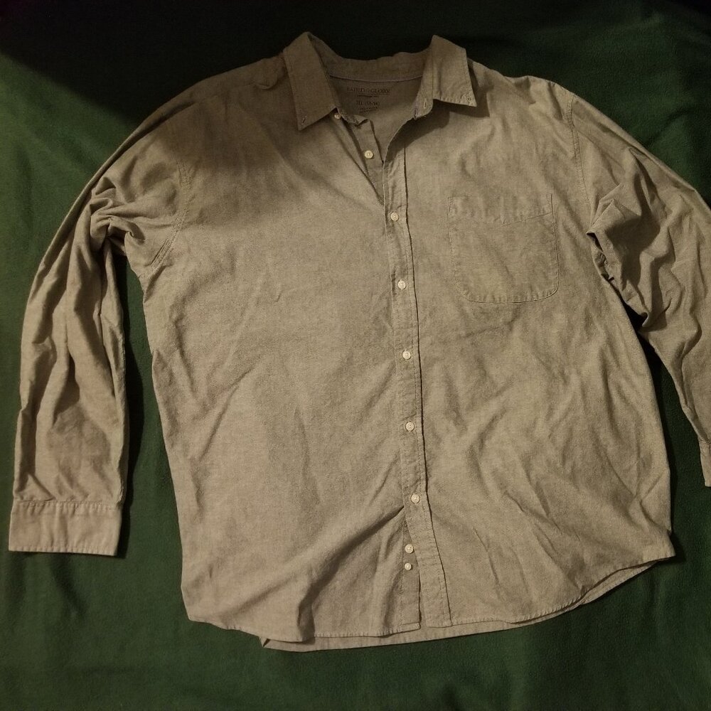 Faded Glory 3XL denim long sleeve shirt
